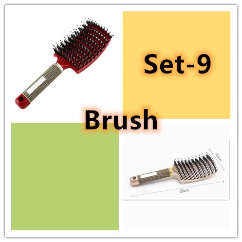 Hairbrush Anti Kit Brushy Women Detangler Hair Brush Bristle Nylon Scalp Massage Teaser Hair Brush Comb Hairbrush Anti Kit Brushy Women Detangler Hair Brush Bristle Nylon Scalp Massage Teaser Hair Brush Comb